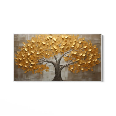 Quadro Stampa su Tela Albero dell'oro - CupidoDesign