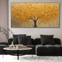 Quadro Stampa su Tela Albero dorato - CupidoDesign