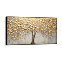Quadro Stampa su Tela Albero Solare Gold - CupidoDesign