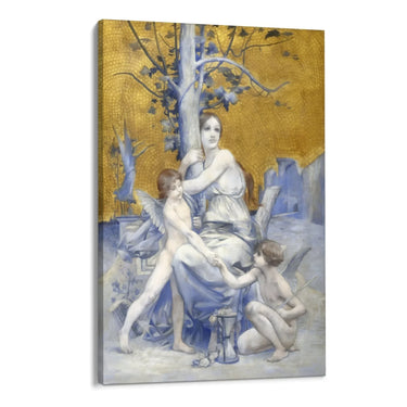 Quadro Stampa su Tela Allegoria del tempo, Luc-Olivier Merson (1896) - CupidoDesign