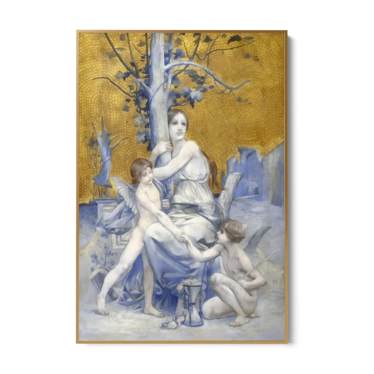 Quadro Stampa su Tela Allegoria del tempo, Luc-Olivier Merson (1896) - CupidoDesign