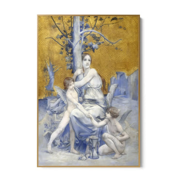 Quadro Stampa su Tela Allegoria del tempo, Luc-Olivier Merson (1896) - CupidoDesign