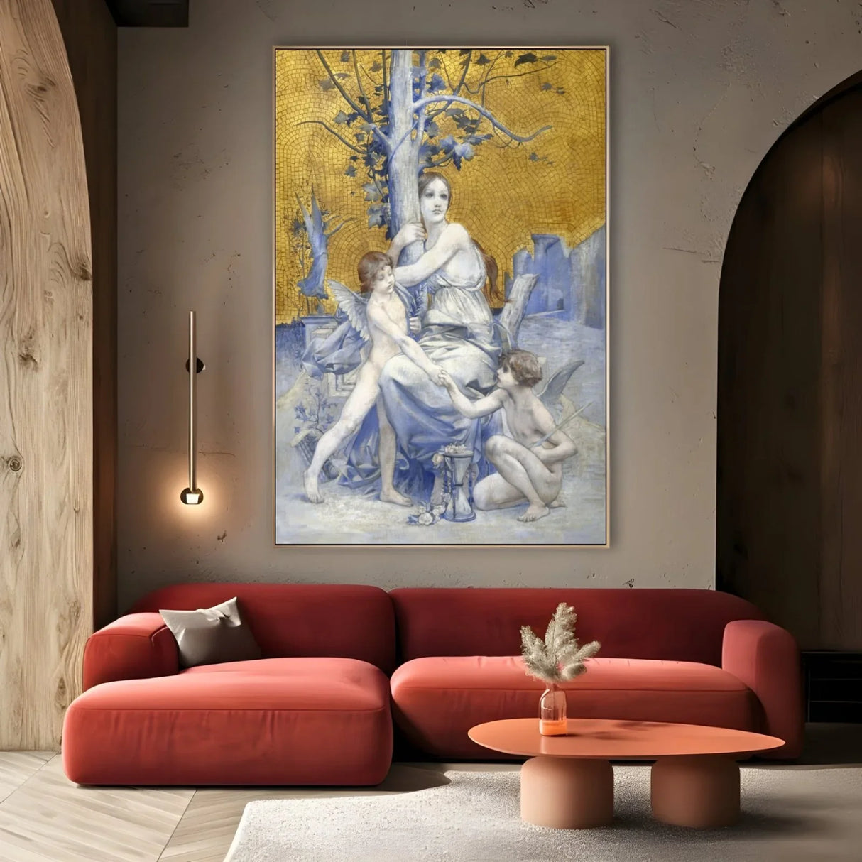 Quadro Stampa su Tela Allegoria del tempo, Luc-Olivier Merson (1896) - CupidoDesign