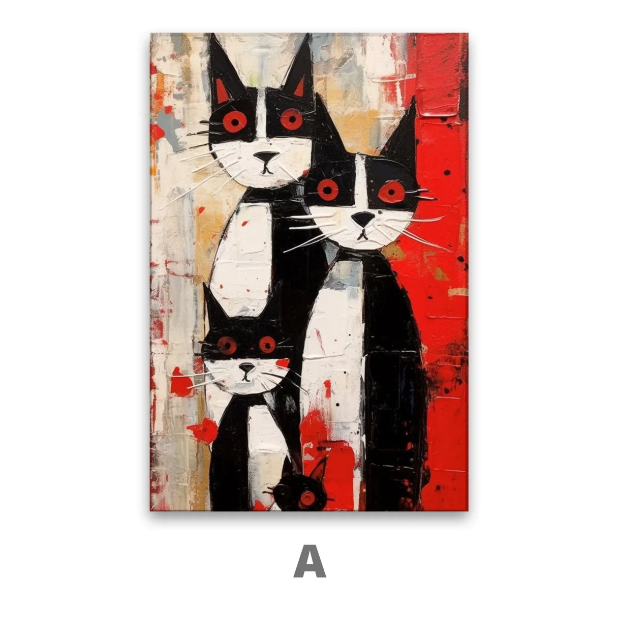 Quadro Stampa su Tela Amicizia Colorata - CupidoDesign