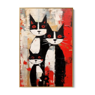 Quadro Stampa su Tela Amicizia Colorata - CupidoDesign