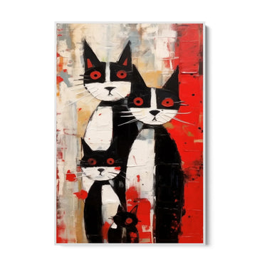 Quadro Stampa su Tela Amicizia Colorata - CupidoDesign