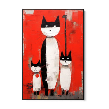 Quadro Stampa su Tela Amicizia Colorata - CupidoDesign