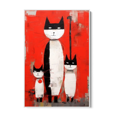 Quadro Stampa su Tela Amicizia Colorata - CupidoDesign
