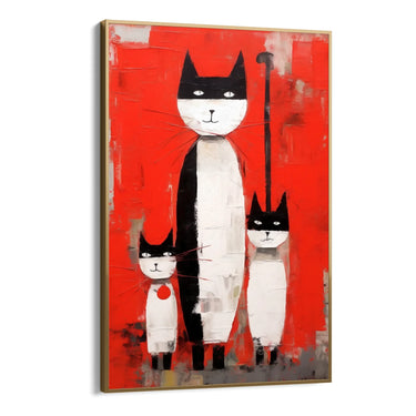Quadro Stampa su Tela Amicizia Colorata - CupidoDesign