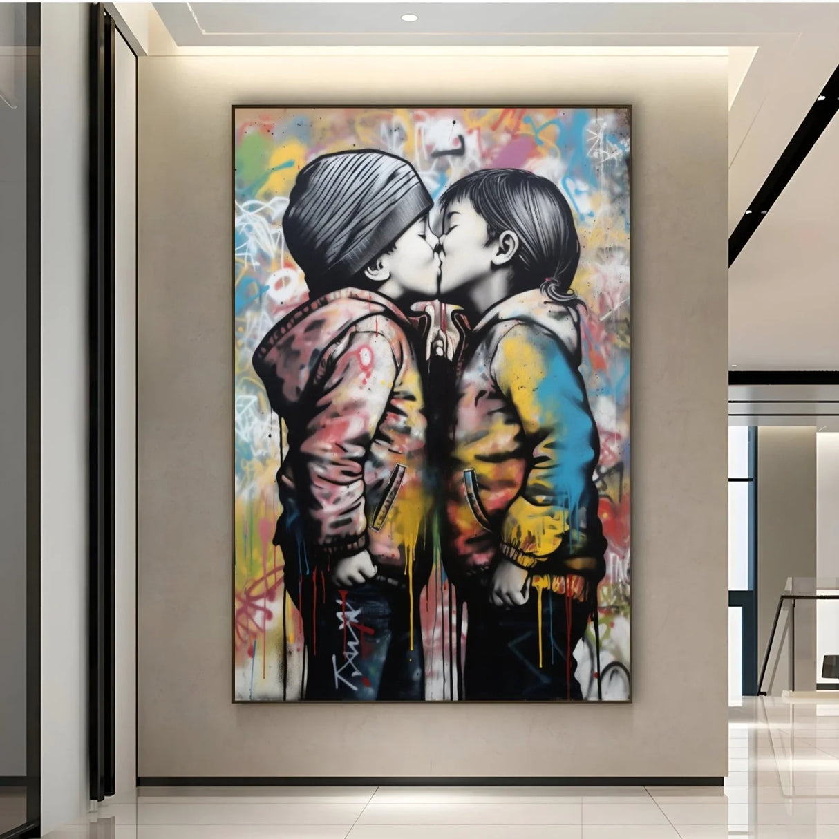 Quadro Stampa su Tela Amore Universale - CupidoDesign