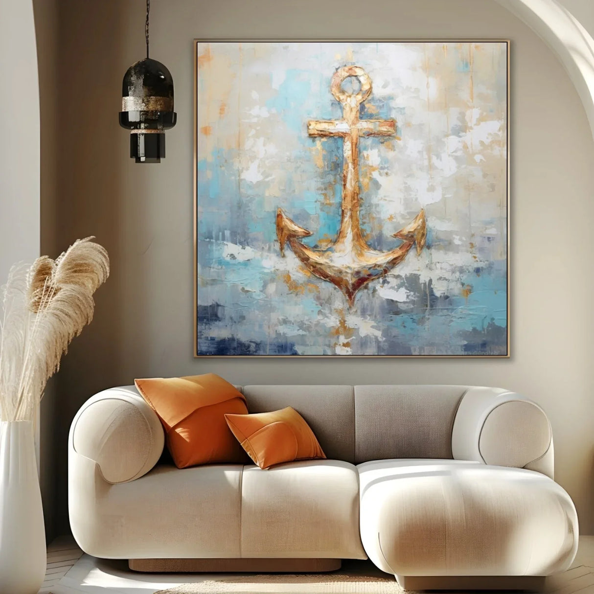 Quadro Stampa su Tela Ancora Delicata - CupidoDesign