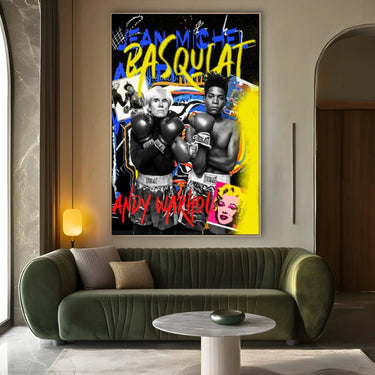 Quadro Stampa su Tela Andy Warhol Jean Michel Basquiat - CupidoDesign