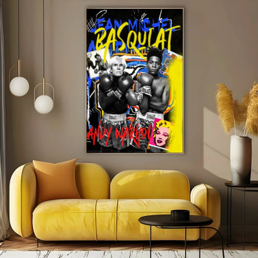 Quadro Stampa su Tela Andy Warhol Jean Michel Basquiat - CupidoDesign