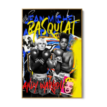 Quadro Stampa su Tela Andy Warhol Jean Michel Basquiat - CupidoDesign