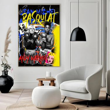 Quadro Stampa su Tela Andy Warhol Jean Michel Basquiat - CupidoDesign