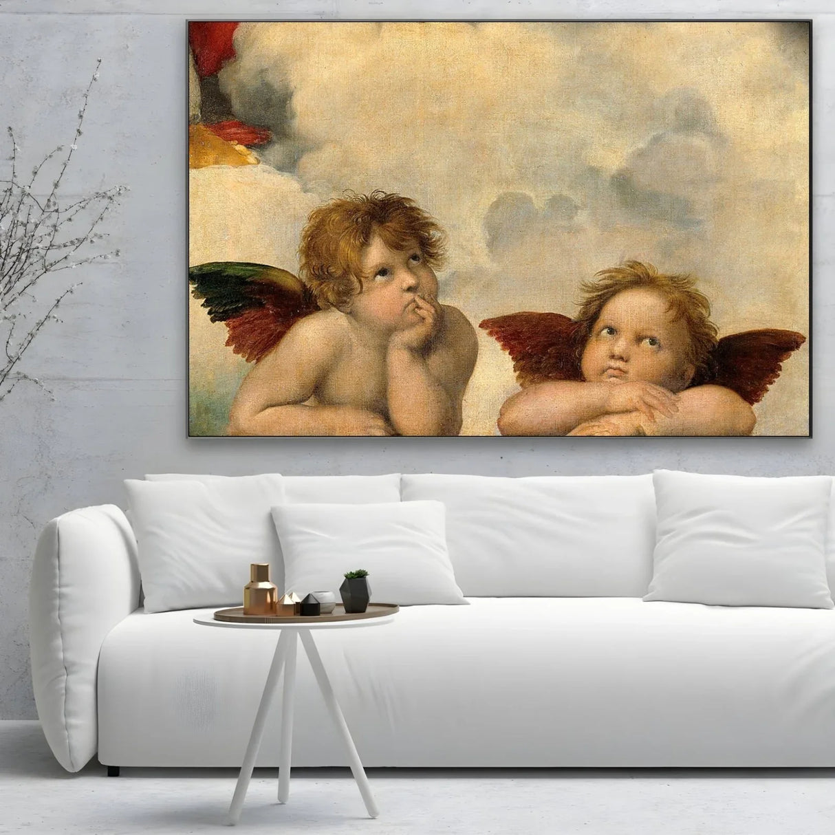 Quadro Stampa su Tela Angeli, Raffaello Sanzio - CupidoDesign