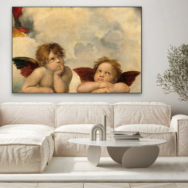 Quadro Stampa su Tela Angeli, Raffaello Sanzio - CupidoDesign