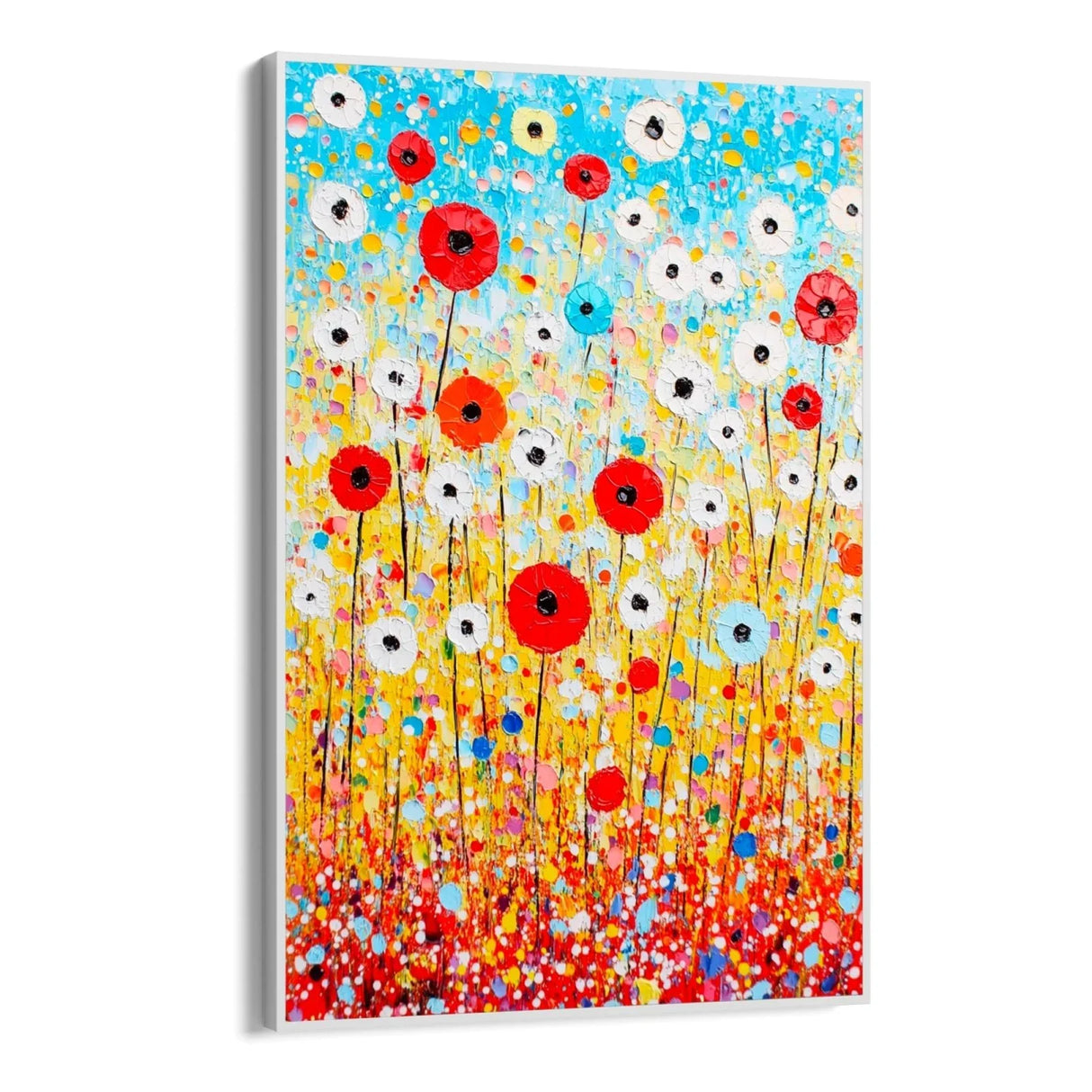 Quadro Stampa su Tela Arcobaleno Fiorito - CupidoDesign