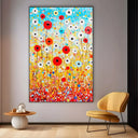 Quadro Stampa su Tela Arcobaleno Fiorito - CupidoDesign