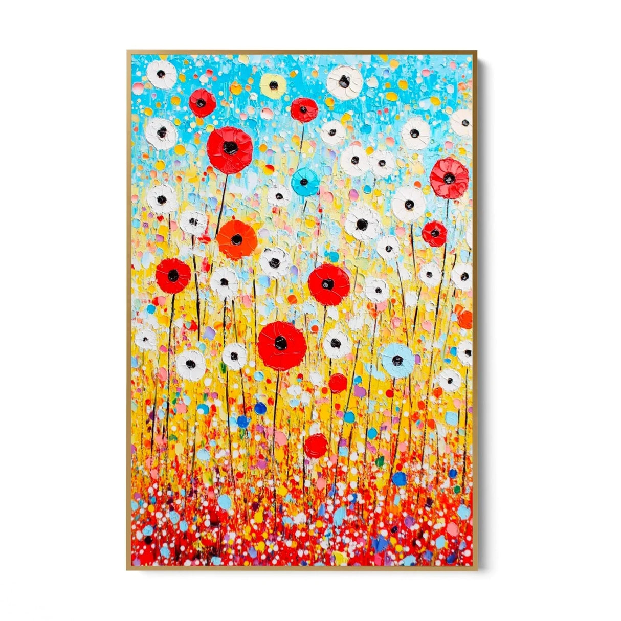 Quadro Stampa su Tela Arcobaleno Fiorito - CupidoDesign