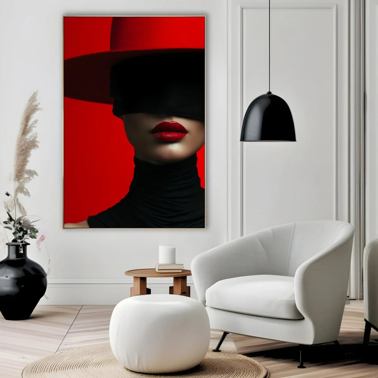 Quadro Stampa su Tela Armonia di Rosso - CupidoDesign