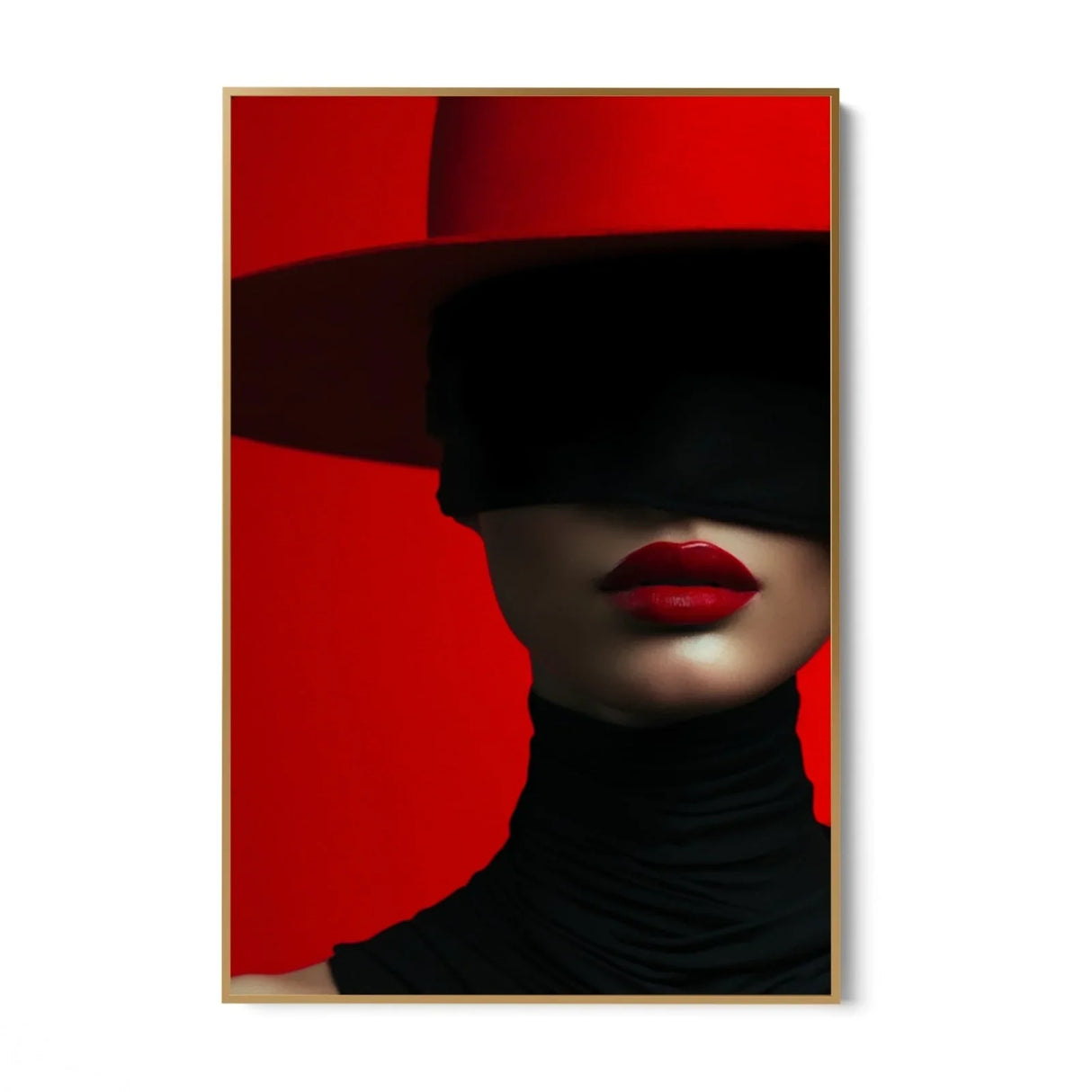 Quadro Stampa su Tela Armonia di Rosso - CupidoDesign