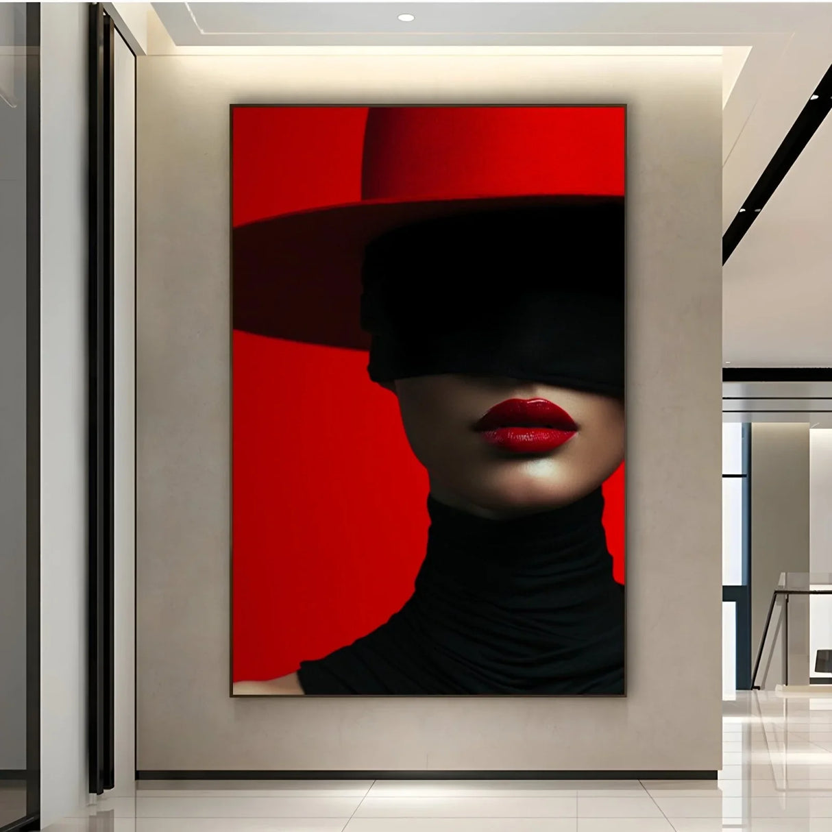 Quadro Stampa su Tela Armonia di Rosso - CupidoDesign