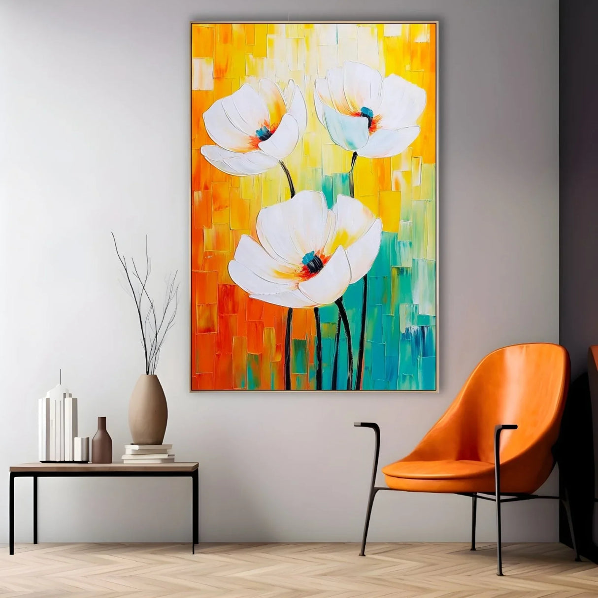 Quadro Stampa su Tela Armonia Floreale - CupidoDesign