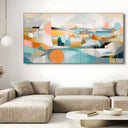 Quadro Stampa su Tela Astratta Santorini - CupidoDesign