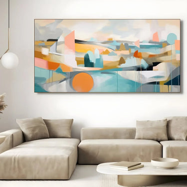 Quadro Stampa su Tela Astratta Santorini - CupidoDesign
