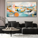Quadro Stampa su Tela Astratta Santorini - CupidoDesign