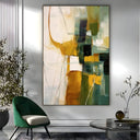 Quadro Stampa su Tela Astrattismo Verde - CupidoDesign