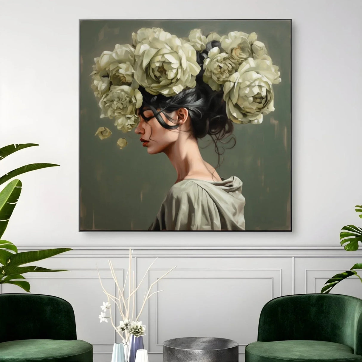 Quadro Stampa su Tela Aura di Fiori - CupidoDesign