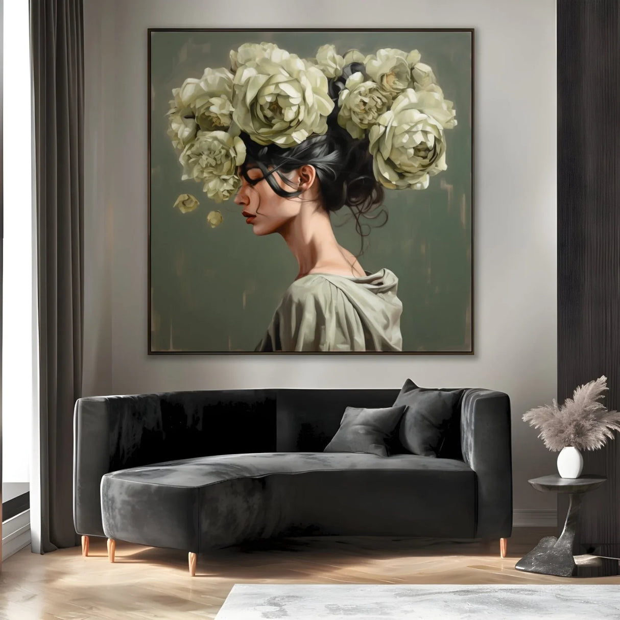 Quadro Stampa su Tela Aura di Fiori - CupidoDesign