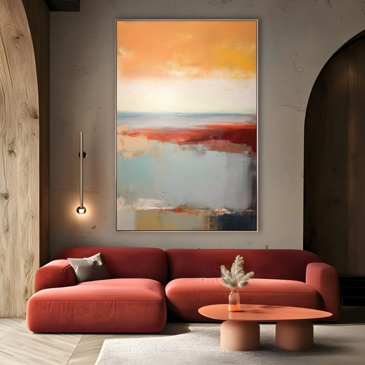 Quadro Stampa su Tela Aurora Raffinata - CupidoDesign