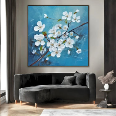 Quadro Stampa su Tela Azzurra Primavera - CupidoDesign