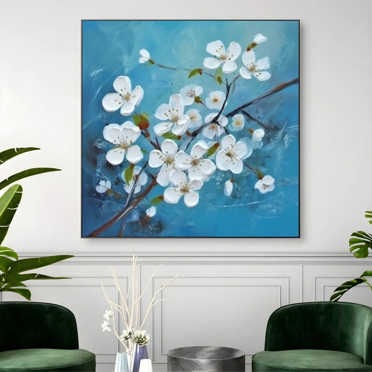 Quadro Stampa su Tela Azzurra Primavera - CupidoDesign