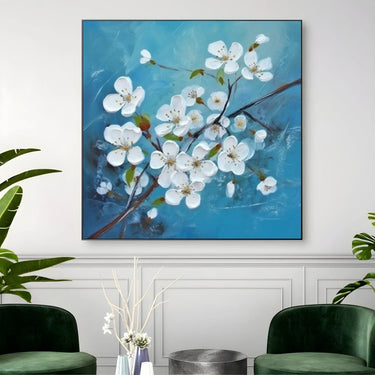 Quadro Stampa su Tela Azzurra Primavera - CupidoDesign