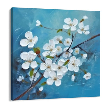 Quadro Stampa su Tela Azzurra Primavera - CupidoDesign
