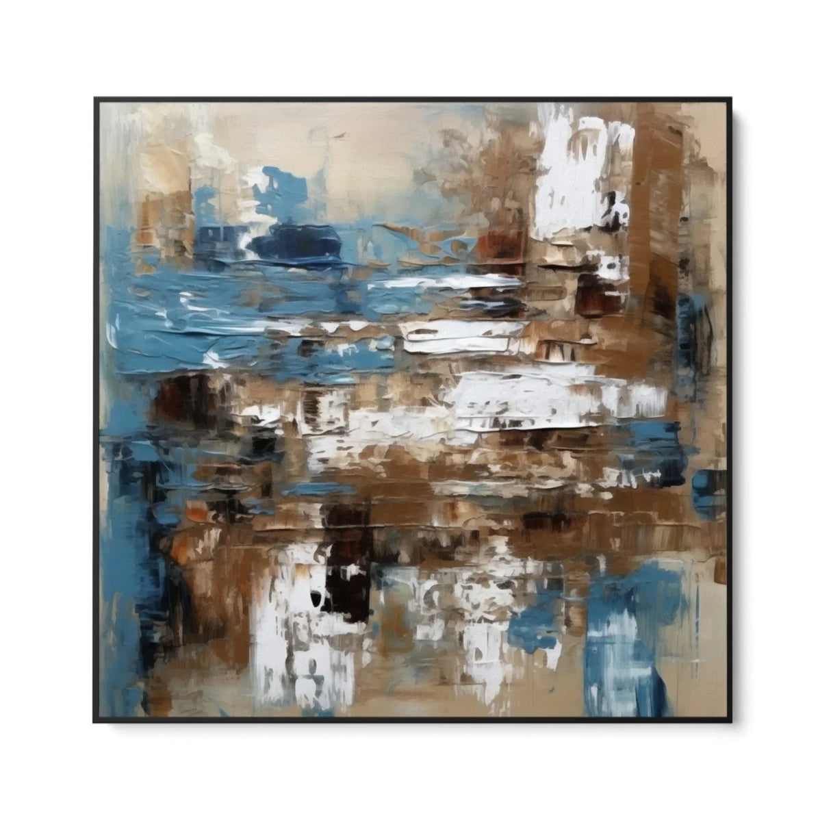 Quadro Stampa su Tela Azzurro Astratto - CupidoDesign