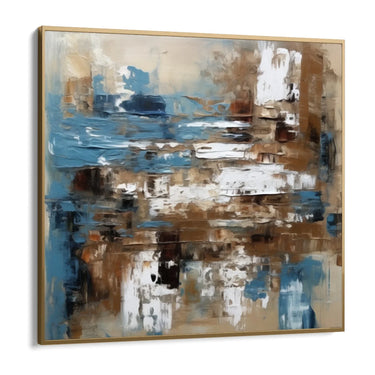 Quadro Stampa su Tela Azzurro Astratto - CupidoDesign