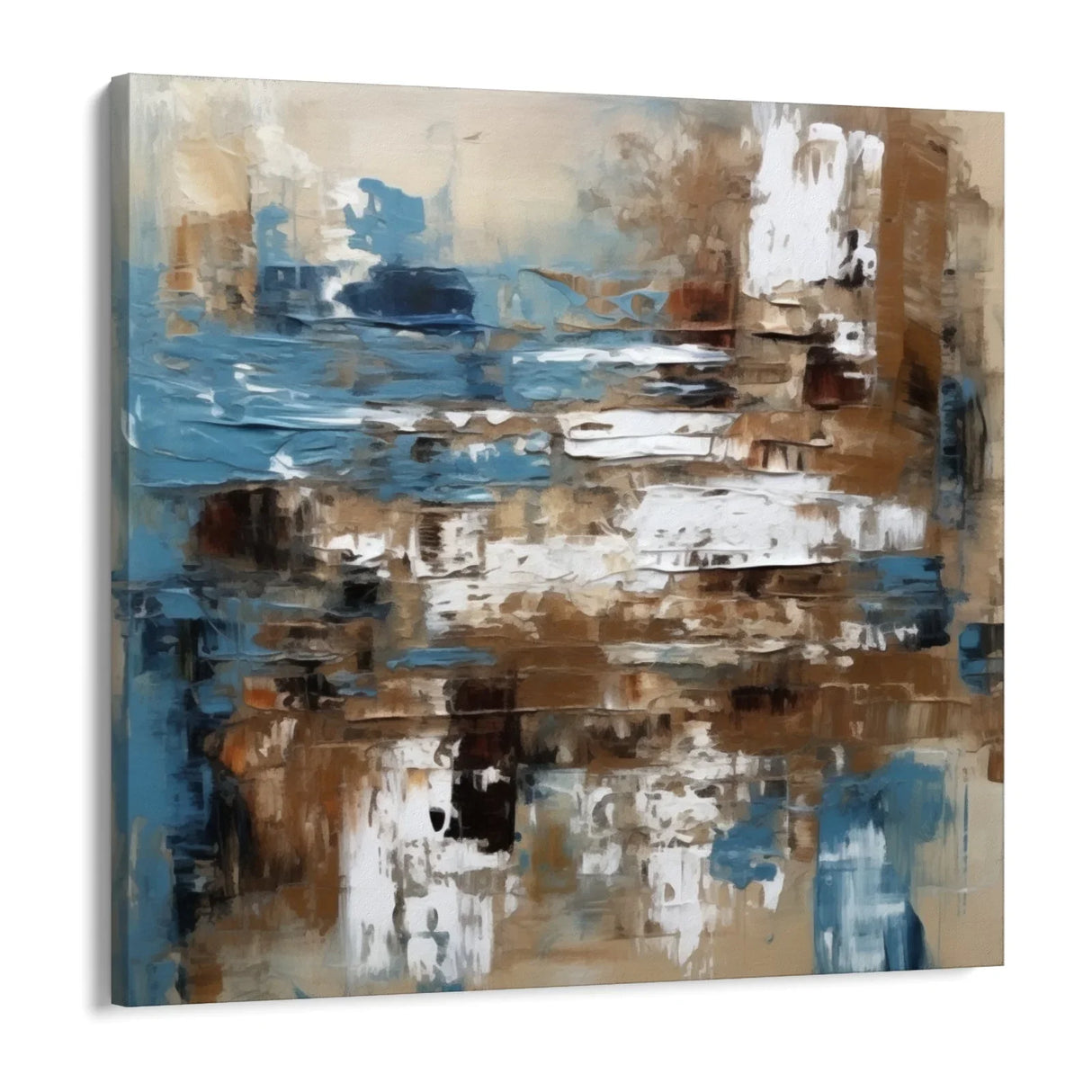 Quadro Stampa su Tela Azzurro Astratto - CupidoDesign