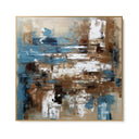 Quadro Stampa su Tela Azzurro Astratto - CupidoDesign