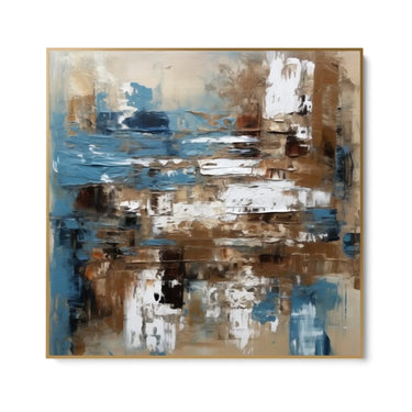 Quadro Stampa su Tela Azzurro Astratto - CupidoDesign