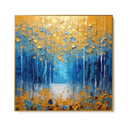 Quadro Stampa su Tela Azzurro Dorato - CupidoDesign