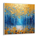 Quadro Stampa su Tela Azzurro Dorato - CupidoDesign