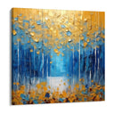 Quadro Stampa su Tela Azzurro Dorato - CupidoDesign