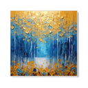 Quadro Stampa su Tela Azzurro Dorato - CupidoDesign