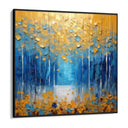 Quadro Stampa su Tela Azzurro Dorato - CupidoDesign