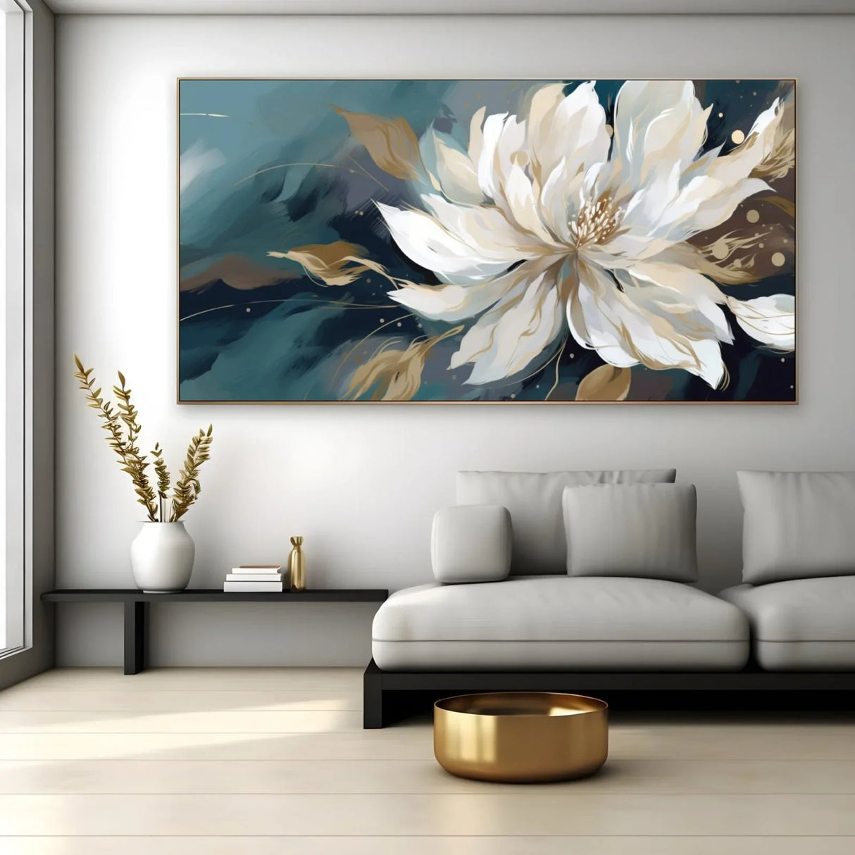 Quadro Stampa su Tela Azzurro Festoso - CupidoDesign